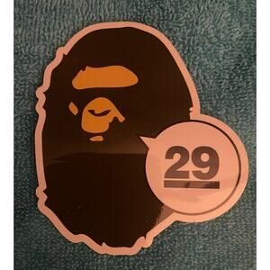 New Rare a bathing ape 29th anniversary Japan official sticker BAPE Kaws